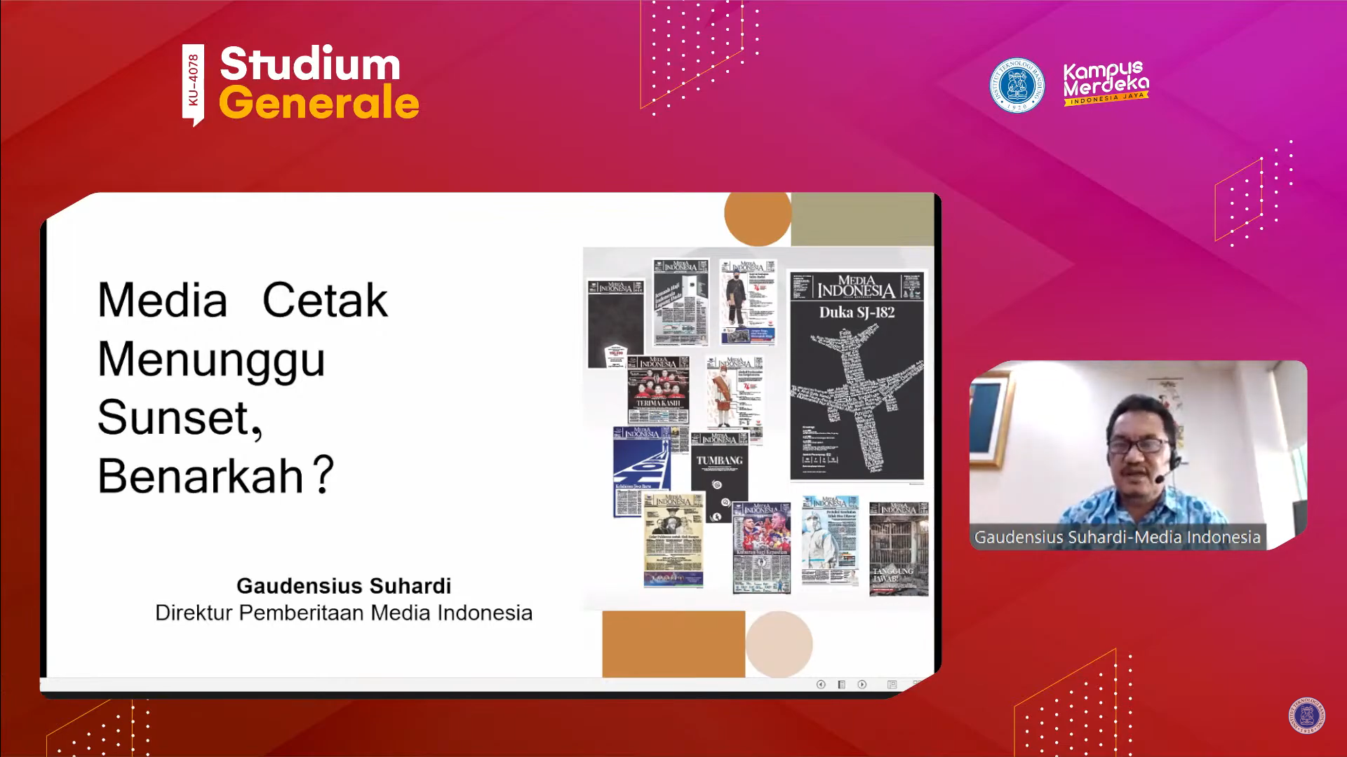 Apakah Media Cetak Telah Menuju Senjakala? - Institut Teknologi Bandung