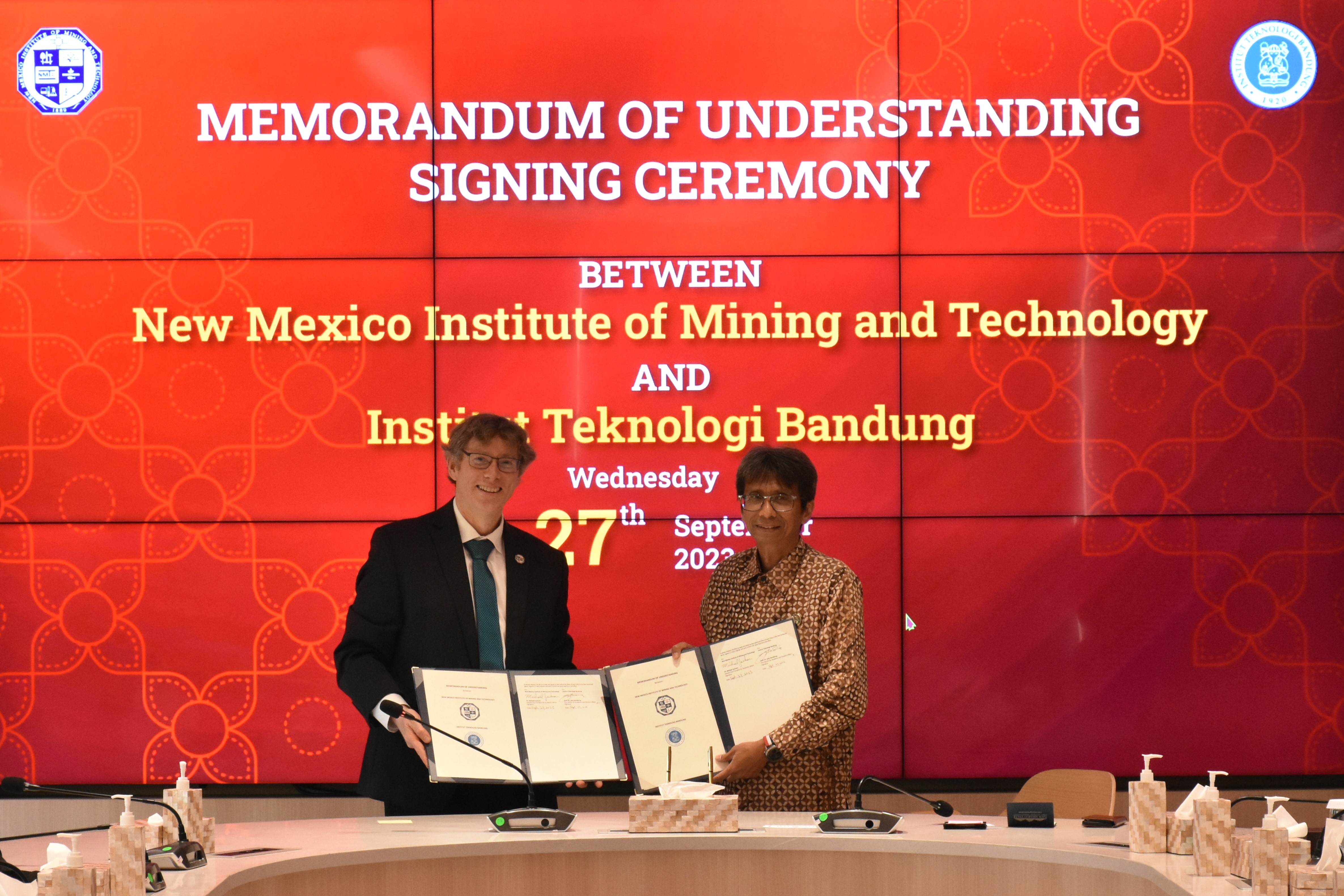 ITB dan New Mexico Institute of Mining and Technology Jalin Kerja Sama Kedua Kalinya di Bidang Pendidikan dan Penelitian