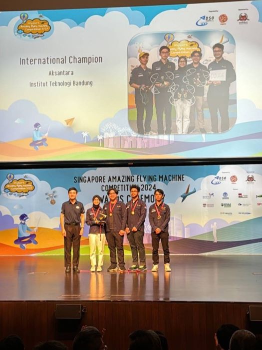 Tim Aksantara ITB Raih Prestasi Internasional: Gold Medal Kategori D1 dan Best International Team di SAFMC 2024