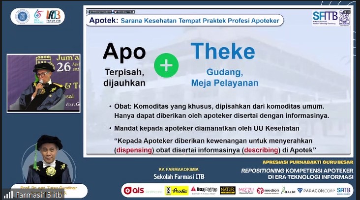 Apresiasi Purnabakti Guru Besar Farmasi ITB: Kontribusi Apoteker di Era Teknologi Informasi