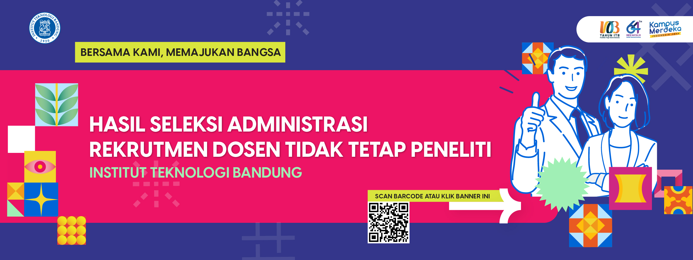 Hasil Seleksi Administrasi Dosen Tidak Tetap Peneliti 2023